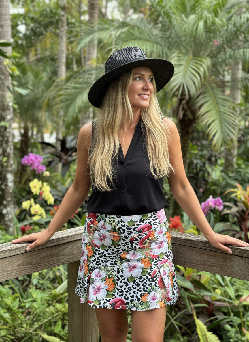Flamingo Rhapsody Skort – Trunkers