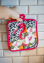 Load image into Gallery viewer, Flamingo Rhapsody Potholder Set SOLD OUT