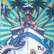 Load image into Gallery viewer, Yacht Rock Backpack Towel (2 pockets)