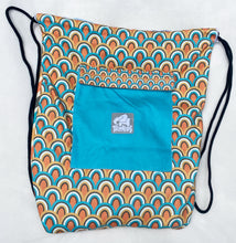 Load image into Gallery viewer, Elephant on Deck Backpack Towel (2 pockets)