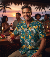 Load image into Gallery viewer, Pre-order ** Manatee Lounge Hawaiian Style Shirt