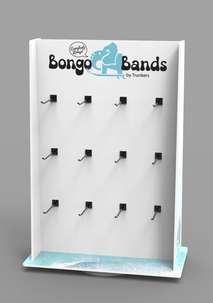 Retail Display for Bongo Bands – Trunkers