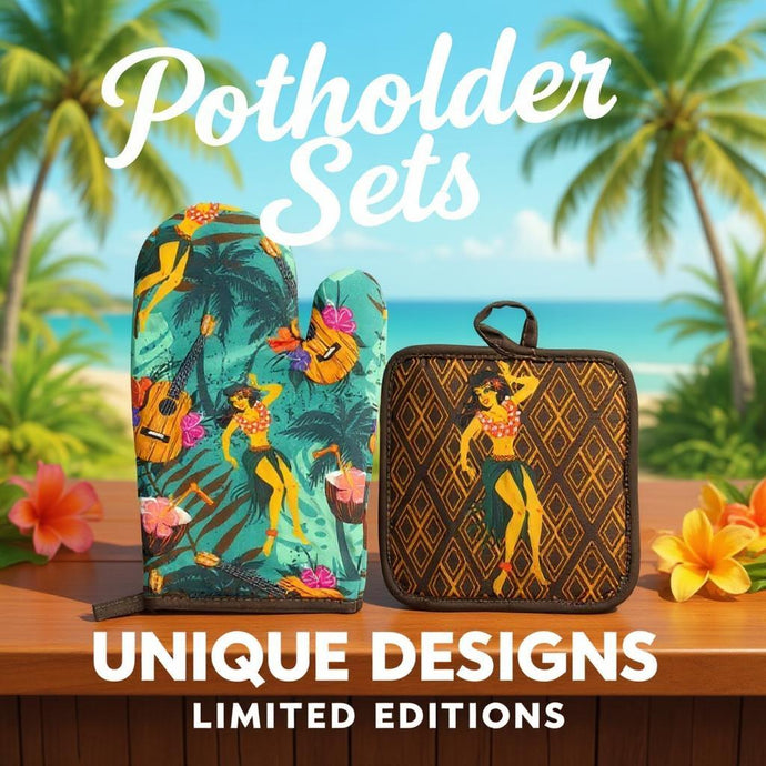 Hula Lounge Potholder Set
