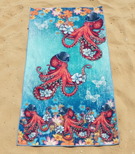 Load image into Gallery viewer, Octopus Garden Tote &amp; Towel Set (1 pocket)