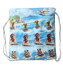 Load image into Gallery viewer, Surfing Dogs Backpack Towel (1 pocket)