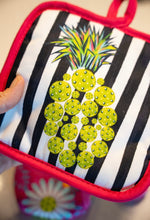 Load image into Gallery viewer, Pineapples &amp; Pickle Balls Potholder Set