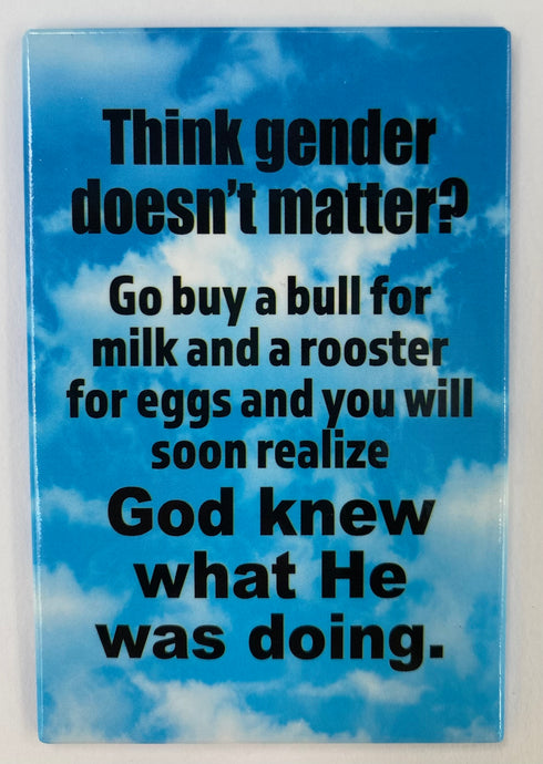Gender Matters Fridge Magnet