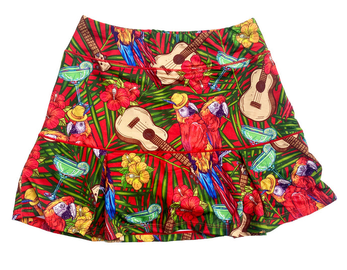 Parrot Beach Party Skort