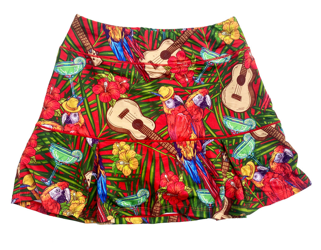 Parrot Beach Party Skort