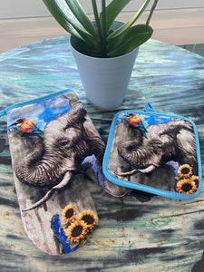 Elephant Dreams Potholder Set