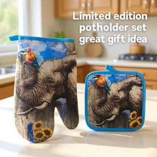 Load image into Gallery viewer, Elephant Dreams Potholder Set