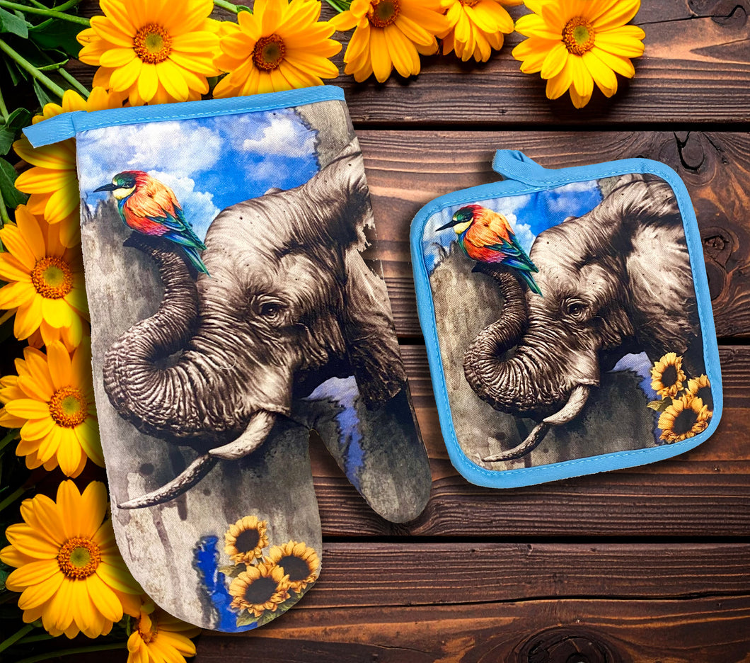 Elephant Dreams Potholder Set