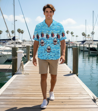 Load image into Gallery viewer, Sharks and Boats and Boats and Sharks Hawaiian Shirt (ships June 2026)