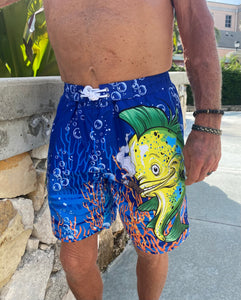 Smokin’ Mahi Swim Trunks