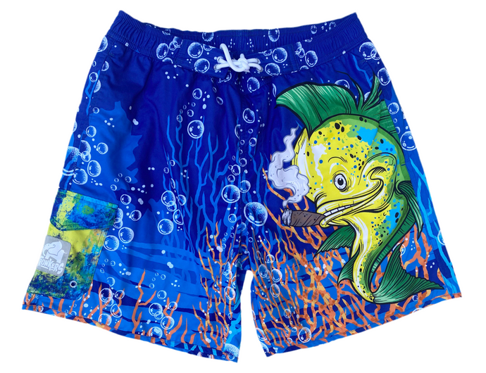 Smokin’ Mahi Swim Trunks