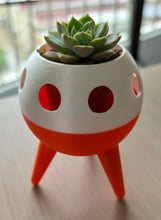 Load image into Gallery viewer, Mid Century Space Ship Succulent Planter (UFO planter) * Pre-order: ship date August 2026