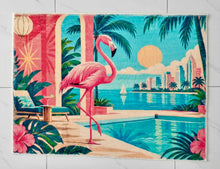 Load image into Gallery viewer, Flamingo Coast Faux Cashmere Accent Rug (preorder *late October delivery)