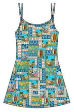 Load image into Gallery viewer, Blue Hawaii Girls Dress (backordered until early Feb.)