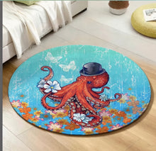 Load image into Gallery viewer, Shower Curtain and Rug Set Octopus Garden (backordered until late Sept)