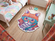 Load image into Gallery viewer, Snorkel Kitty Area Rug (preorder, ships in Sept)