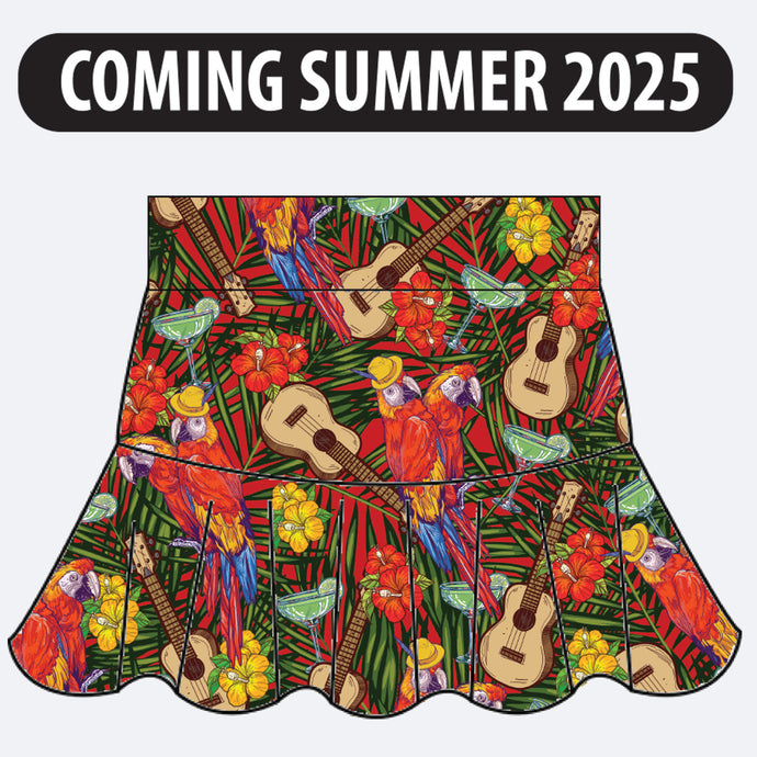 Parrot Beach Party Skort Preorder - Shipping summer 2025