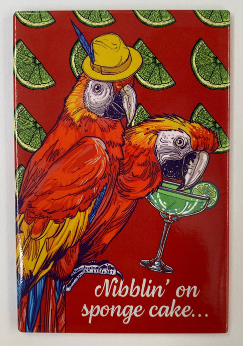 Parrots in Paradise Novelty Magnet