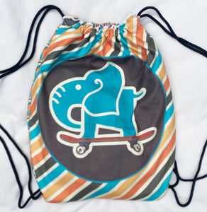 Elephant on Deck Backpack Towel (2 pockets)
