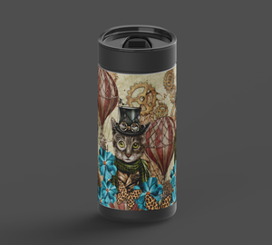 Steampunk Kitten Travel Mug